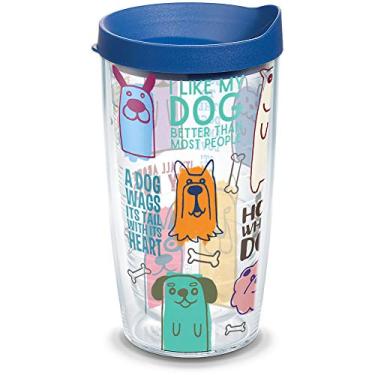 Imagem de Tervis Dog Sayings Made in USA Copo de Viagem com Parede Dupla Isolada Mantém Bebidas Frias e Quentes, 473 ml, Clássico