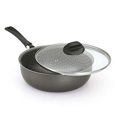 Imagem de Wok Luxury N. 24 Com Tampa Aluminio Oliveira Wok Luxury N. 24 Com Tampa Preto No Voltagev