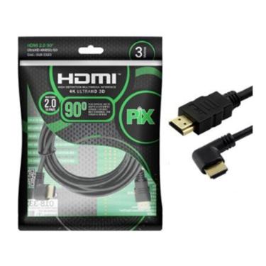 Imagem de Cabo Hdmi Macho x Macho 90 Graus 3 Metros