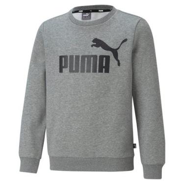 Imagem de Blusa Moletom Puma Essentials Crew Neck Big Logo Juvenil