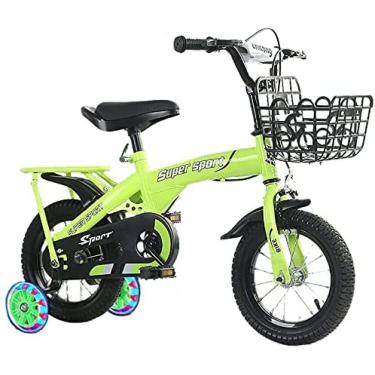 Imagem de Bicicleta Infantil Para Meninos E Meninas Estilo Livre 12 14 16 18 Polegadas Com Rodas De Treinamento Em Flash E Cesta Para Crianças De 2 A 9 Anos, 16 18 20 Com Suporte Para Bicicleta Infantil,Ver