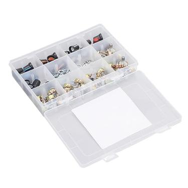 Imagem de Botão de Potenciômetro, Kit de Sortimento de Potenciômetro Rotativo Linear, Fácil Identificação, Cone, Ohm, 75 Peças para Controle de Volume para Guitarras