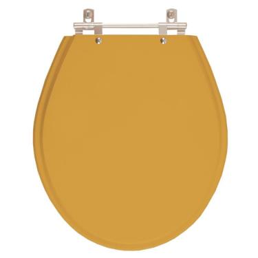 Imagem de Assento Sanitário Poliester Ravena Bege Castor para vaso Deca