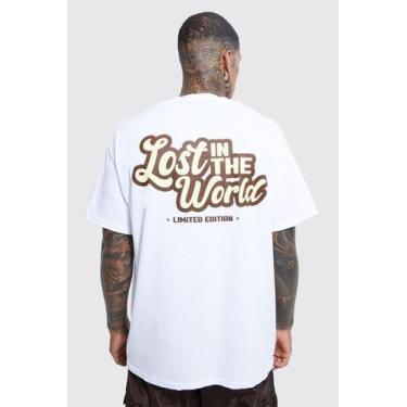 Imagem de Camiseta Oversized Unissex Lost In The Word Estilo De Rua - Maravs
