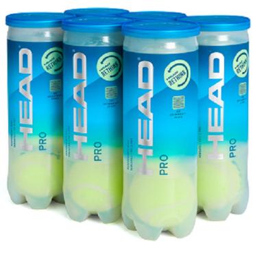 Imagem de Bola Tênis Head Pro Kit c/ 6 Tubos 