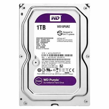 Imagem de HD Interno SATA3 de 1TB Western Digital wd Purple WD10PURZ 5400RPM 64MB