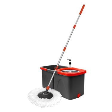 Imagem de Mop Giratorio Duo - dois baldes separados - Vermelho e Cinza - Powermaid