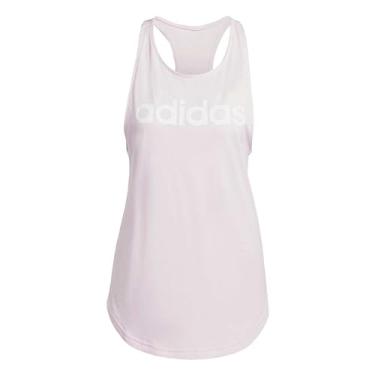 Imagem de Regata Adidas Logo Linear II Feminina Rosa e Branca