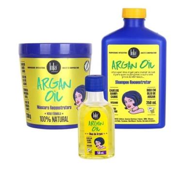 Imagem de Lola Cosmetics Kit Argan Oil 3 Produtos - Shampoo, Máscara e Óleo Finalizador