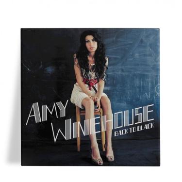 Imagem de Azulejo Decorativo Amy Winehouse Back To Black 15x15