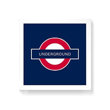 Imagem de Arte Maníacos Quadro Decorativo Underground - 50x50cm (Moldura em laca branca)