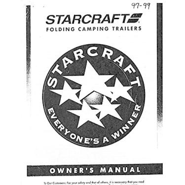 Imagem de Manual de instruções para 1998 Starcraft Folding Camping Popup Trailer Manual do Proprietário [Ja...