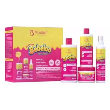 Imagem de Kit Completo Bebeloo Tutti Frutti com Shampoo, Condicionador, Máscara Capilar e Spray Desembaraçante