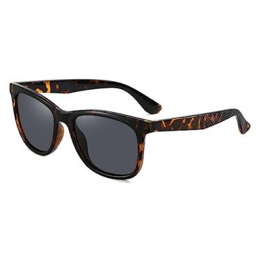 Imagem de Óculos de sol polarizados vintage feminino luxo óculos de sol masculino espelho máscaras senhoras uv400, c4 leopardo, um tamanho