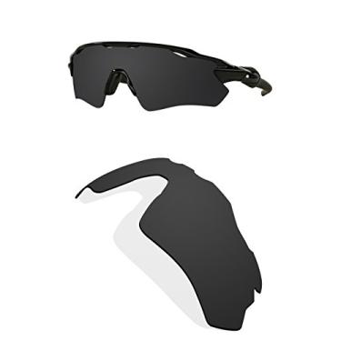 Imagem de Littlebird4 Lentes de reposição polarizadas de 1,5 mm para óculos de sol Oakley Radar EV Path OO9208 - várias opções, Preto escuro