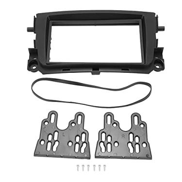 Imagem de aqxreight Kit de Painel de Instalação DIN Duplo, Rádio de Carro 2Din Estéreo Fáscia Quadro CD Painel Guarnição Navegação ABS Substituição para Smart Fortwo 2011
