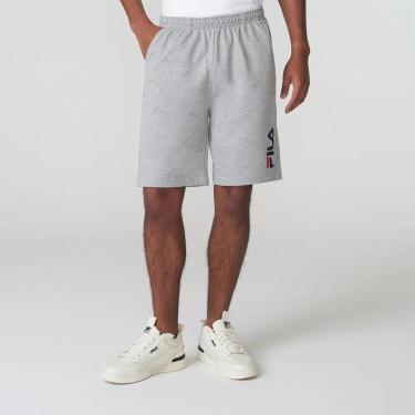 Imagem de Fila Bermuda Practical Logo Masculina Mescla/Marinho/Vermelho-Masculino