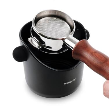 Imagem de Caixa de batida de café expresso com caixa de batida durável com caixa de café moída que economiza espaço base antiderrapante, pequena lixeira de café expresso