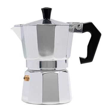 Imagem de Mimo Style Cafeteira Italiana Moka de Alumínio Com Alça Café Expresso Para 3 Cafezinhos, Capacidade 150 ml, Feita de Materiais Leves e de Ideal Para sua Cozinha, Express Coffee