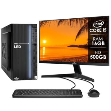 Imagem de Computador Completo Intel Core i5 16GB HD 500GB Monitor 17" 4 Núcleos Super Turbo Pc Hdmi Teclado e Mouse Strong Tech