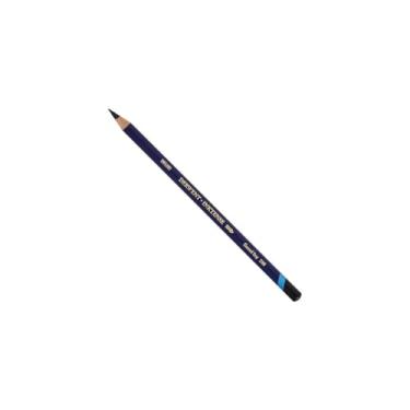 Imagem de Derwent Lápis único de aquarela permanente Inktense, cinza carvão (2100), força de núcleo premium de 4 mm, solúvel em água, ideal para desenhar, colorir e pintar em papel e tecido, qualidade