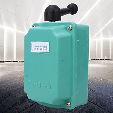 Imagem de Interruptor Reverso Direto 60A 380V QS, 60 para Motores Monofásicos e Trifásicos, Resistente à água Com Equipamento Elétrico Com Alça de Plástico, Fiação Simples e Pequenos (QS-60)