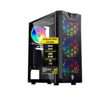 Imagem de Pc Gamer i5 10400F Memória 16GB GTX 1650 4GB HD 1TB SSD 480GB - AMORIM
