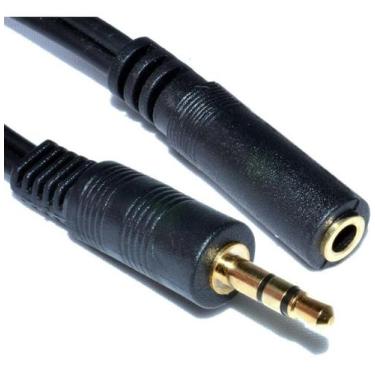 Imagem de Extensao Cabo Extensor Plug P2 Fema / Macho 1,80 Mts - BEDINSAT