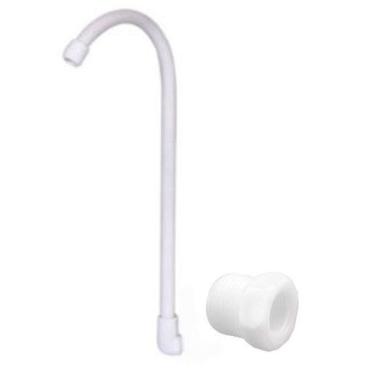Imagem de Bica Plástico Branca com Cotovelo 1/4" Purificador - Kemflo