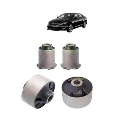 Imagem de Kit 4 Bucha Bandeja Balança Kia Optima 12 2013 2014 2015 - Grazzimetal