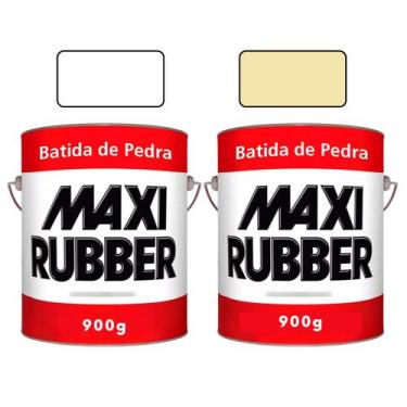 Imagem de Kit 2 Batida de Pedra 900g Maxi Rubber, 1 branco 1 bege