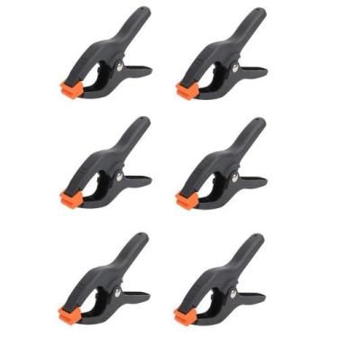 Imagem de Kit 6 pcs grampo multiuso 2 pol. 50mm marceneiro reforçado - OMEGA