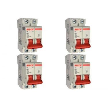 Imagem de Kit C/4 - Disjuntor Steck ''Din'' Bipolar 20A. C