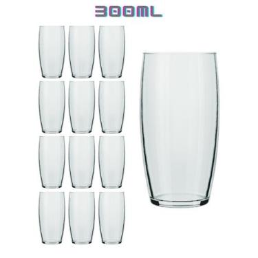 Imagem de Kit 12 Copos 300ml Vidro Oca Água Nadir Transparente Suco - NADIR FIGU