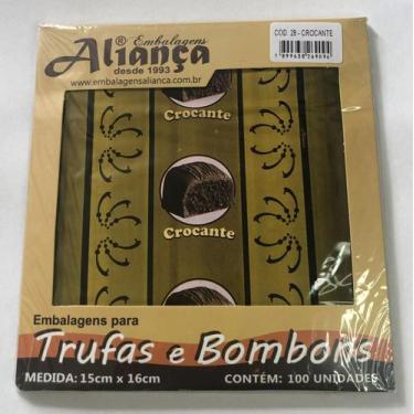 Imagem de Embalagem para trufas Aliança 15x16cm 100un / - Aliança Embalagens, Cr
