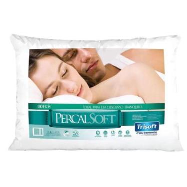 Imagem de Travesseiro Percal Soft 180 Fios 50x70cm Trisoft, 1 unidade