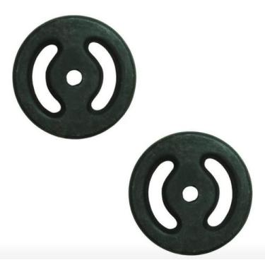 Imagem de Kit 2 Anilhas 5kg Ferro Fundido - Gl Distribuições - Gl Distribuições.