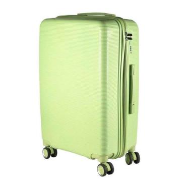 Imagem de Mala Grande 35Kg Polipropileno Inquebrável Verde Claro - Ultra Leve