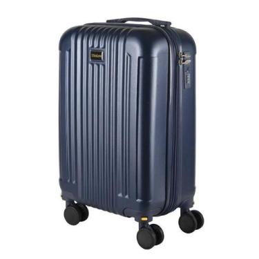 Imagem de Mala De Bordo 10Kg Expansível ul Marinho Maldivas Abs - Ultra Leve