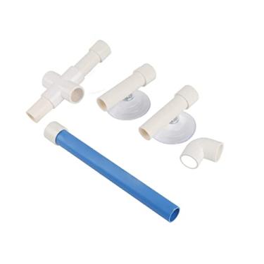 Imagem de Poleiro de chuveiro para papagaios, ventosas fortes, fácil instalação, com tubo de plástico, para banho e pé de pássaros