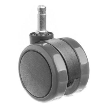 Imagem de (2pçs) Rodizio Girat. Roda 65mm Pu Anti Risco, Pino 10mm - ABCMAIOR