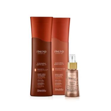 Imagem de Amend Expertise Cobre Effect Sh 250ml + Cond 250ml + Millenar Oil Monó