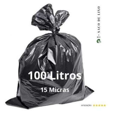 Imagem de Saco De Lixo 100 Litros P15 - Mega Forte 20 Unidades - Marfel