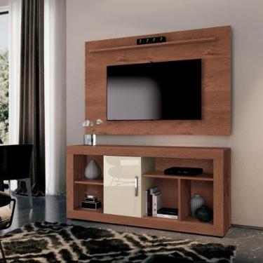 Imagem de Rack com Painel para Tv até 50 Denver Edn Naturale com Off White - EDN