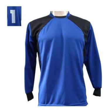 Imagem de Camisa De Goleiro Acolchoada Com Espuma - TRB, Royal, Preto, P