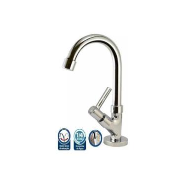 Imagem de Torneira Banheiro + Engate Flexível + Válvula Click + Sifão - Lhd Meta