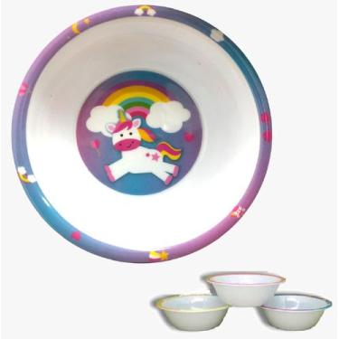 Imagem de Prato Infantil Para Bebês Menina Tigela 15,5cm Papinha - Sk