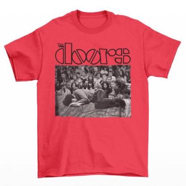 Imagem de Camiseta Premium em Algodão Banda de Rock The Doors Unissex Camisa. - 