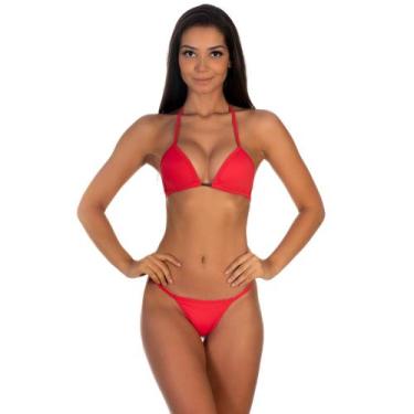 Imagem de Biquini Marquinha com Bojo removível - ONFLEEK, Vermelho, M