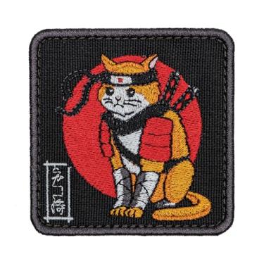 Imagem de SHEVRONESS Patch de moral engraçado tático Cat Samurai para chapéus, coletes, jeans, mochilas, todas as roupas e equipamentos - Altamente durável e incrivelmente resistente a desbotamento e rasgos - 7